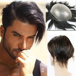 Toupee For Men With Transparent Thin skin