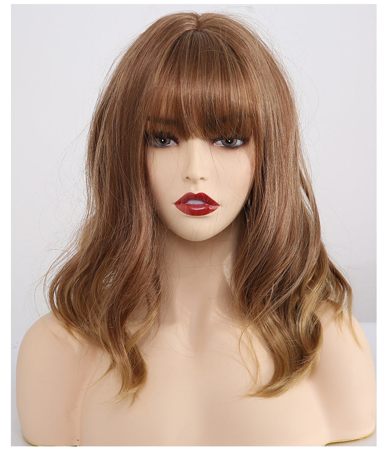 Synthetic 12 Inch Short Wavy Wigs