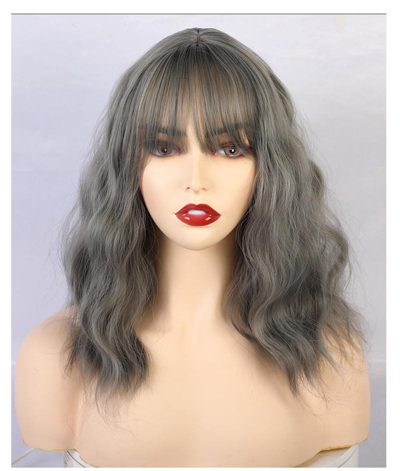 Synthetic 12 Inch Short Wavy Wigs