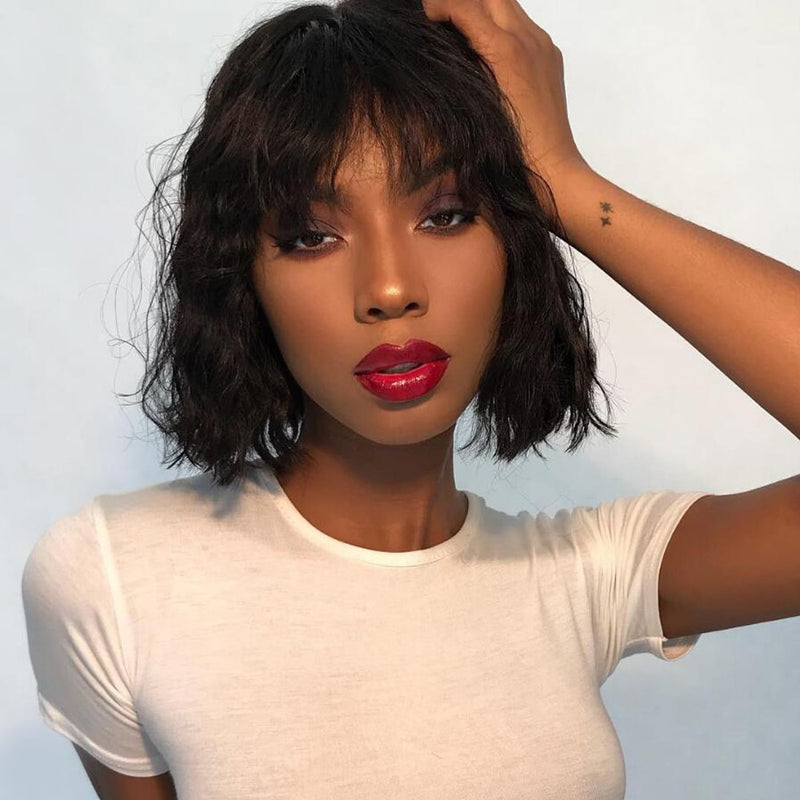 Short Bob Natural Weave Wig